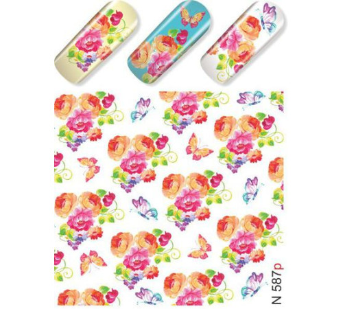 Slider design for nails N 587