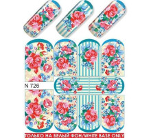 Slider design for nails N 726