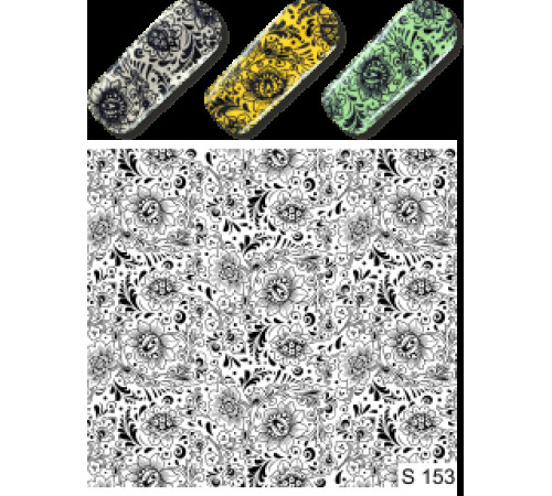 Slider design for nails S 153 black
