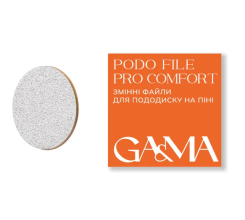 GaMa Podo File PRO Comfort interchangeable disc files, foam-based, 100 grit, 50 pcs.