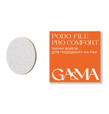 GaMa Podo File PRO Comfort interchangeable disc files, foam-based, 180 grit, 50 pcs.