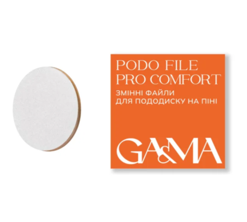 GaMa Podo File PRO Comfort interchangeable disc files, foam-backed, 400 grit, 50 pcs.