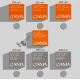 GaMa Podo File PRO interchangeable disc files, durable, 400 grit, 50 pcs.