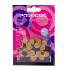 Replacement files for STALEKS PRO XS pedicure disc White 80 grit, 50 pcs