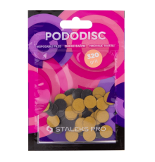 Replacement files for STALEKS PRO XS pedicure disc Black 320 grit, 50 pcs