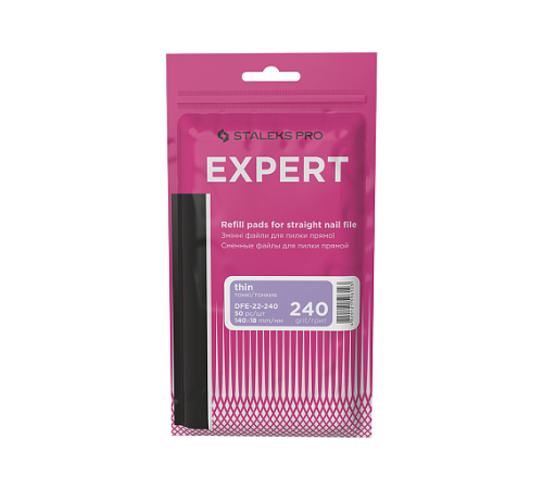 Replacement files for straight saw STALEKS EXPERT 22 240 grit, 50 pcs