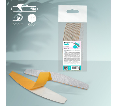 Replacement files on a soft base STALEKS SMART 40, 100 grit, 30 pcs