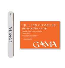 GaMa FILE PRO Comfort foam replaceable files, for straight file, 180 grit, 20 pcs.