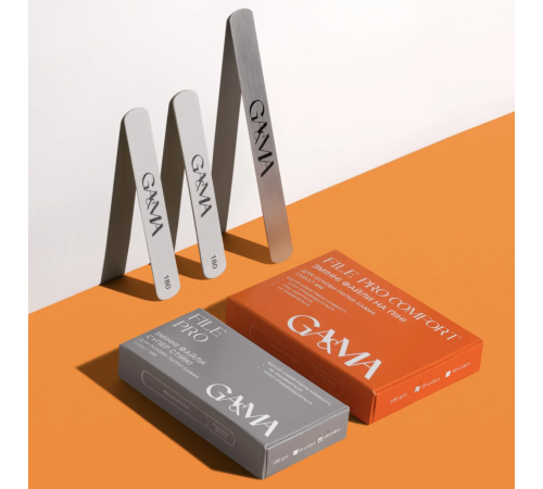 GaMa FILE PRO Comfort foam replaceable files, for straight file, 180 grit, 20 pcs.