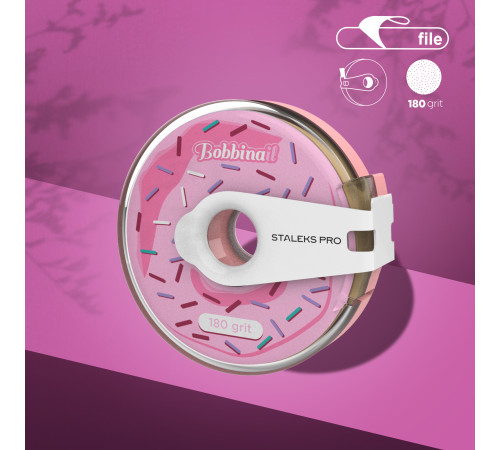 Changeable file tape in a plastic reel Staleks White PRO 180 grit 7 m