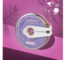 Changeable file tape in a plastic reel Staleks White PRO 240 grit 8 m