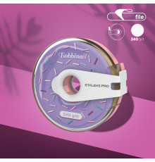Changeable file tape in a plastic reel Staleks White PRO 240 grit 8 m