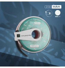 Replaceable tape file in a plastic reel Staleks White PAP-MAM 100 grit 6 m