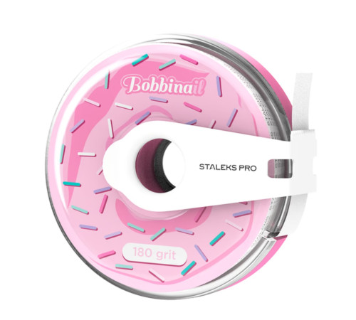 Replaceable tape file in a plastic reel Staleks White PAP-MAM 180 grit 6 m