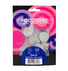 Sponge files for pedicure disk STALEKS PRO L, 25 pcs