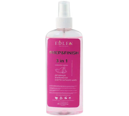 Means for degreasing and removing the sticky layer Edlen Prep&Finish Watermelon, 250 ml