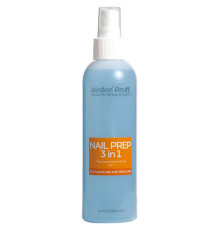 Засіб для знежирення і зняття липкого шару Jerden Proff NAIL PREP 3 в 1, 200 мл