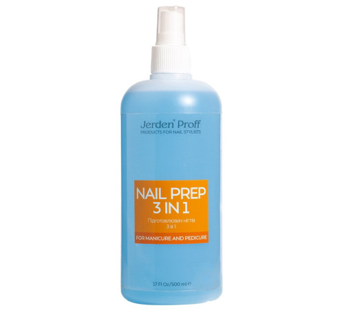 Means for degreasing and removing the sticky layer Jerden Proff NAIL PREP 3 in 1, 500 ml