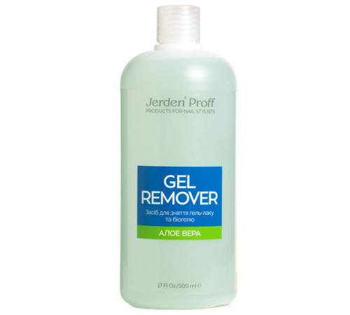 Gel polish remover Jerden Proff Gel Remover aloe vera, 500 ml