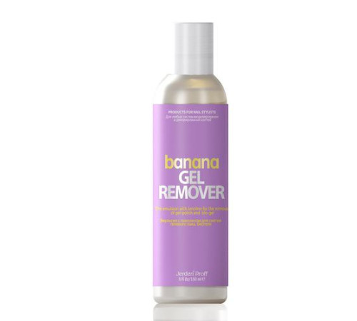 Gel polish remover Jerden Proff Gel Remover banana, 200 ml