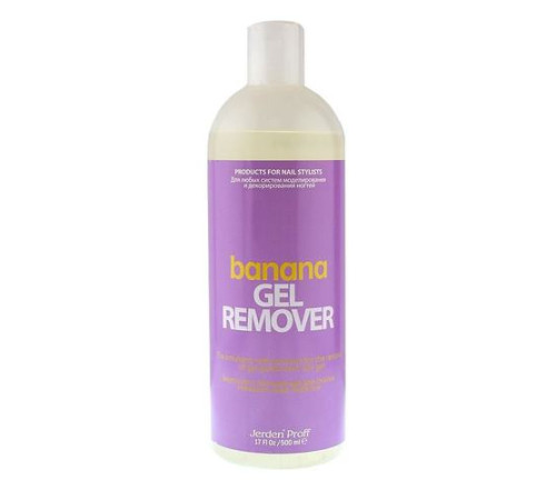 Gel polish remover Jerden Proff Gel Remover banana, 500 ml
