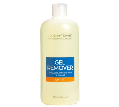 Gel polish remover Jerden Proff Gel Remover citrus, 500 ml