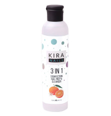 Средство для снятия липкого слоя, дезинфекции и обезжиривания Kira Nails 3 in 1, 250 мл