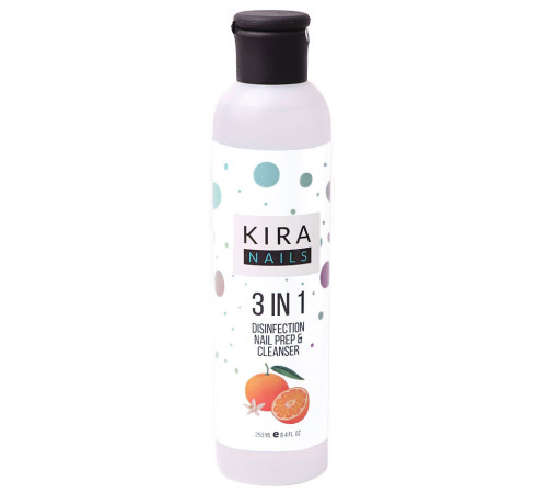 Means for removing the sticky layer, disinfection and degreasing Kira Nails 3 in 1, 250 ml