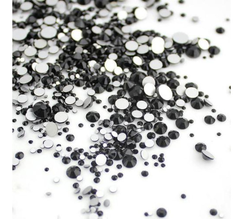 Rhinestones Black mix size 100 pcs
