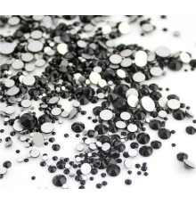 Rhinestones Black mix size 1000 pcs