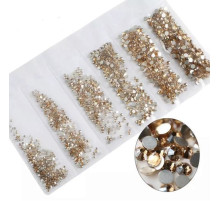 Rhinestones Lilly beaute mix size gold 1000 pcs
