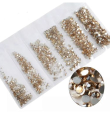 Rhinestones Lilly beaute mix size gold 1000 pcs