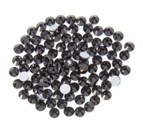 Nail Rhinestones Black SS3, black 1440 pcs