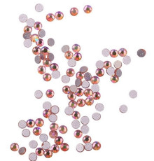 Komilfo Light Peach Nail Rhinestones, 100 pcs
