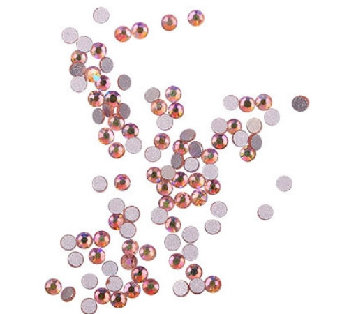 Komilfo Light Peach Nail Rhinestones, 100 pcs