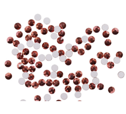 Komilfo Rose Gold Nail Rhinestones, 100 pcs