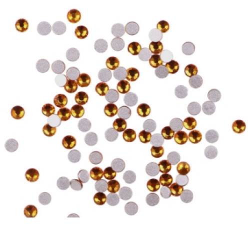 Komilfo Topaz nail rhinestones, 100 pcs.