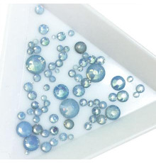 Rhinestones for nails Blue opal different sizes 720 pcs