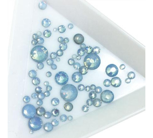 Rhinestones for nails Blue opal different sizes 720 pcs