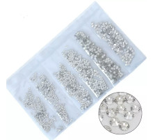 Rhinestones for nails mix size crystal 1000 pcs