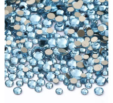 Rhinestones mix size blue 720 pcs
