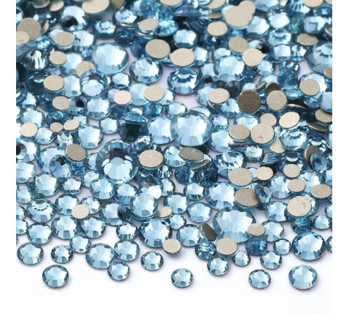 Rhinestones mix size blue 720 pcs