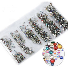 Mixed colored rhinestones 1000 pcs