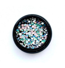 Rhinestones opal mix in a jar