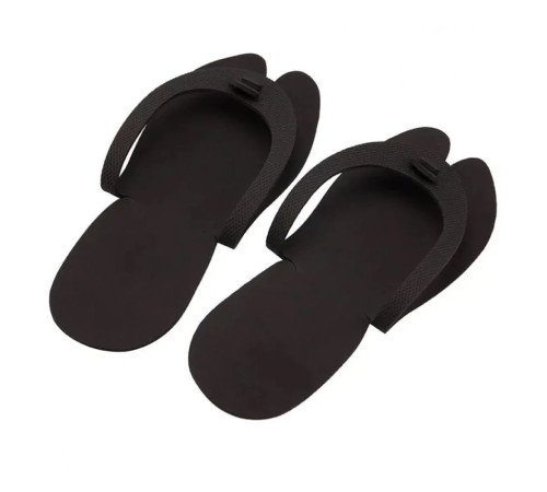 Pedicure slippers Black, 12 pairs