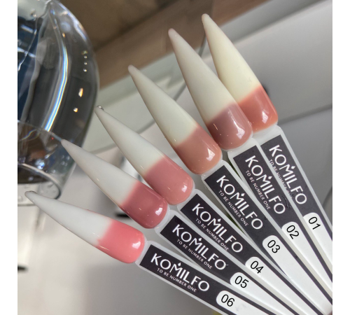 Thermal base for nails camouflage Komilfo Termo Base No. 01, pink, 8 ml