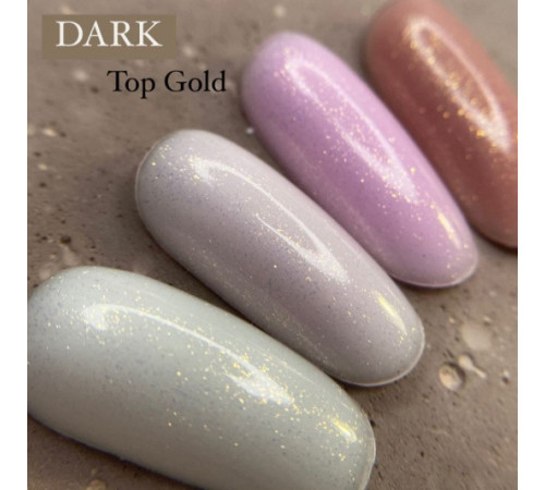 Top DARK Gold Top, transparent with gold shimmer, 10 ml
