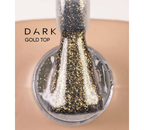 Top DARK Gold Top, transparent with gold shimmer, 10 ml