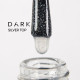 Top DARK Silver top, transparent with silver shimmer, 10 ml