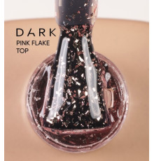 Топ DARK Top Pink Flake, прозорий з рожевими блискітками, 10 мл